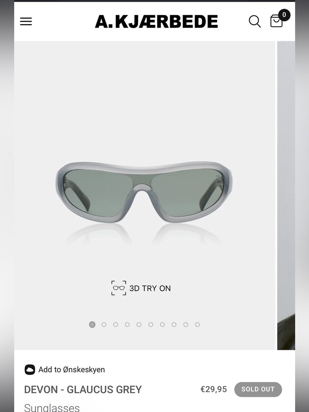 A. KJAERBEDE SOLD OUT SUNGLASSES